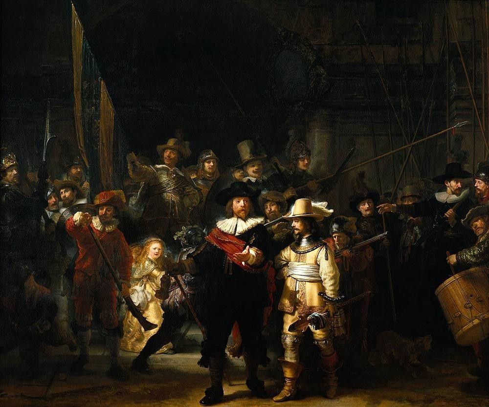 Rembrandt rembrandt nightwatch painting